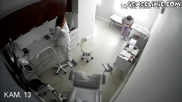 Young doctors at the gyno office porn