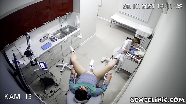 Doctor games porn in gyno chair