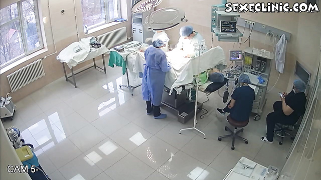 Medical operation gyno glove fetish