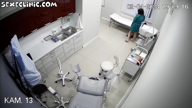 Russian hidden cam in gyno exam room