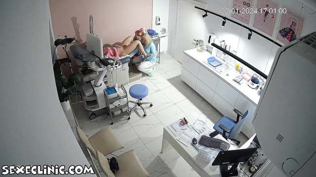 Russian teen gyno exam masturbation