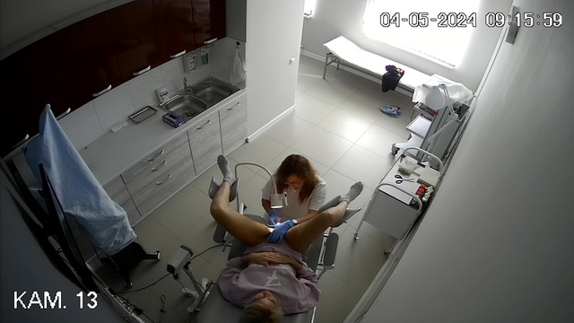 My step-sister real gyno exam IP cam